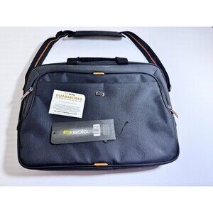 Solo Urban Slim Brief Black Orange 15.6 Laptop Messenger Bag UBN101-4